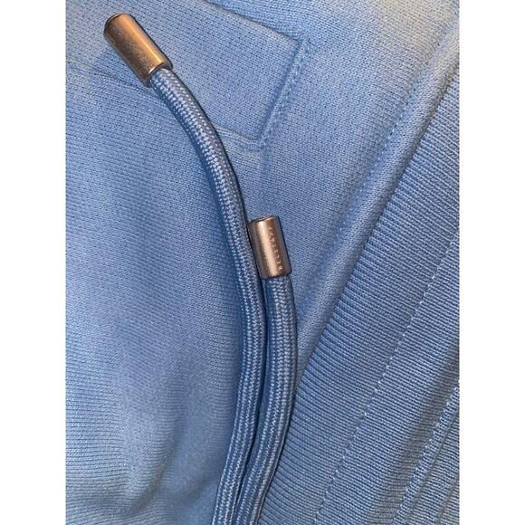 Belstaff drawstring sweat shorts Size medium New Horizon Blue cotton fleece - Picture 9 of 10